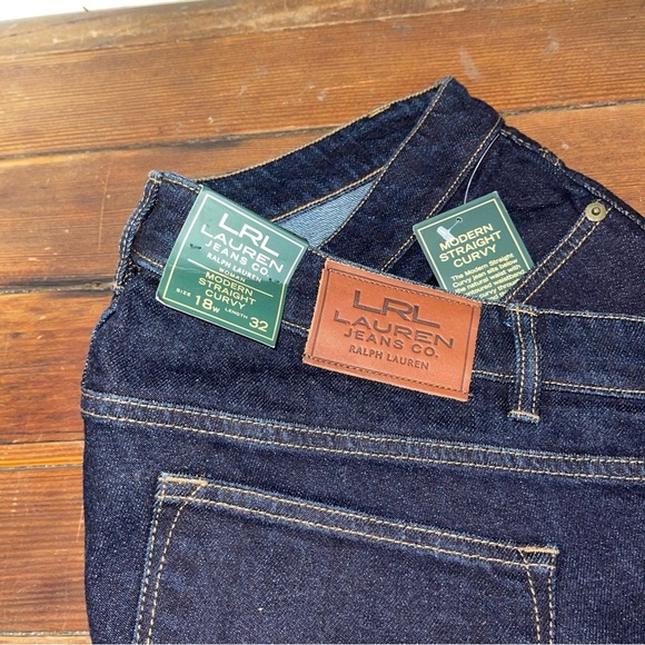 Ralph Lauren Blue Straight Leg Jeans - Picture 2 of 5